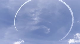 The Korean Black Eagles (ROKAF) draw the Korean flag in the sky with their planes.(4K)