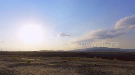 Time-lapse Footage Of Gobi Desert In Jiayuguan, China