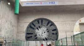 Huge tunnelling machine is digging underneath ancient woodland as the HS2 rail project goes full-speed ahead