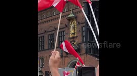 People gathered to celebrate Jonas Vingegaard in Copenhagen, Denmark