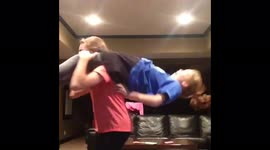 Girls Hold Friend on Shoulders