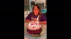 Birthday Candles Catch Fire