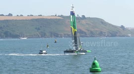 Sail Gp Plymouth sound Friday races by jpcpapp@gmail.com
