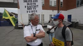 Black Lives Matter activists block entrance to Lewisham police station