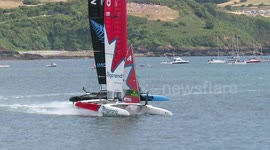Sir Ben AnislySail Gp Plymouth Sound Saturday race day by jpcpapp@gmail.com