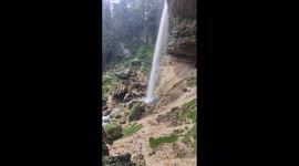 Beautiful waterfall in Slovenia for you TikTok, Pinterest and Instagram 4