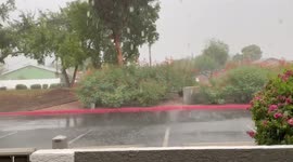 Widespread Flooding in Chandler, US After Monsoon Storms