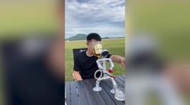 Plumber turns old pipes into awesome whisky dispenser