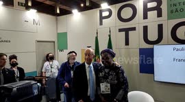 President Marcelo Rebelo de Sousa visits 26th International Book Biennial in São Paulo, Brazil