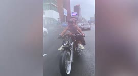 Police hunt woman who wore bikini while riding motorbike in Korea