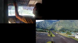 Landing on one of the most dangerous airport aka Lukla airport 8000feet with different angle view