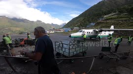 How one of the worlds most dangerous airport  lukla airport looks like