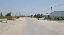 The closed main gate to Beit Hanun at the Erez crossing between Israel and the northern Gaza Strip