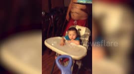Man Drops Cake on Son