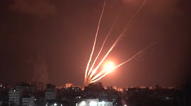 Dozens of rockets that’s being fired from #Gaza towards #israel #gaza #gazaunderfire #israel #rockets