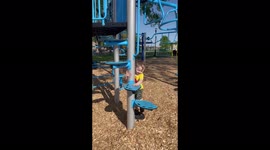 Little 3 years old boy falls from the highest climbing game in the playground and doesn’t even has a bruise!!!