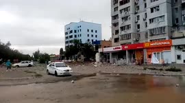 RAW VIDEO: Mykolaiv Supermarket Devastated By Missile Attack 1/2