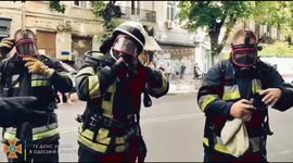 RAW VIDEO: Firefighters Battle Blaze In Elegant Odessa Building