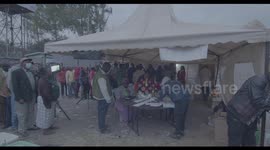 Kenyans Que and Register to Cast their Votes in Kenya's 2022 Elections