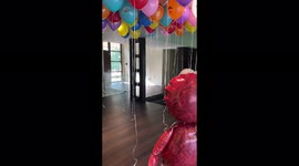 Oversized Elmo balloon terrorizes toddler on his birthday