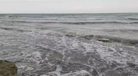 Italy: Storm on the coast of Alba Adriatica, causing damage and discomfort to the beaches, the shores and the tourists