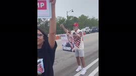 Trump supporters continue to gather outside Mar-A-Lago estate