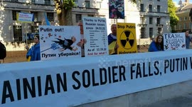 Demonstration : Stand with Ukraine - Ukrainian is deserving of respect, London, United Kingdom