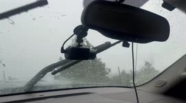 Microburst Storm in Rudy, AR causing wind damage and flooding