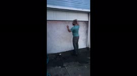Wall of bubbles! Next-level cleaning leads to cloud of soap in garage