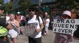 Cardiff Drag Queen Story Hour targeted by protesters at Central Library