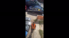 This Amazon delivery driver needs a raise for always bringing the right energy