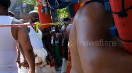 Tamil Hindus push through pain with spectacular acts of devotion in annual West London chariot festival