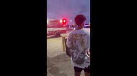 Six Flags shooting: Woman cries as she films situation after incident