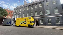 Removal vans at 10 Downing Street as Boris Johnson’s depature date nears