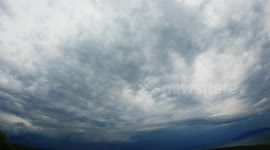 Storm from the Isle of Skye. Thunder clouds