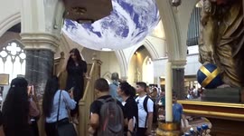 Luke Jerrams Gaia artwork gathers crowds at All Saints Church Notting Hill - London
