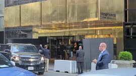 Melania Trump leaving Trump Tower