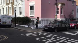 UK grandfather's pastel pink London home has become photoshoot hotspot, causing thousands of pounds worth of damage