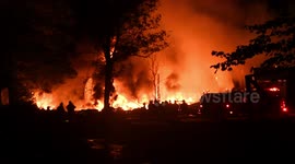 2nd Alarm Commercial Building Fire, Coal Region Trailers, Shamokin Township, Pennsylvania