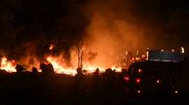 Commercial Building Fire,Coal Region Trailers, Shamokin Township, Pennsylvania