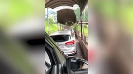 Swiss 'car train' lets drivers enjoy rural scenery by transporting whole cars