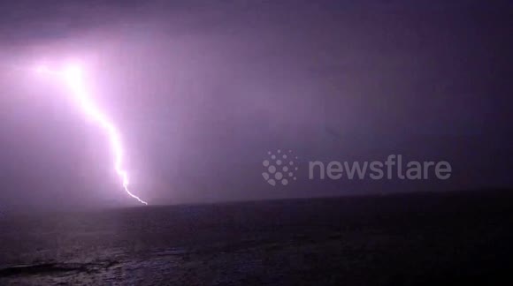 Severe and spectacular storms hit Silgo, Ireland