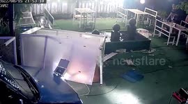 Car barrels into restaurant after sleep-deprived driver 'blacks out at the wheel' in Thailand