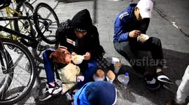 Thick coats, wooly hats, and hot soup for the homeless as Sao Paulo heads towards low of 7C