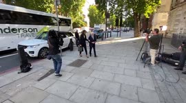 Bernie Ecclestone arrives at London court over fraud charges