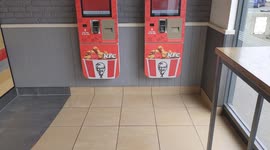 KFC new touchscreen online ordering system - Self ordering kiosk - POS - Ashford, Kent