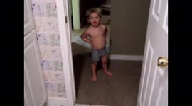 Boy Put Booger on Wall