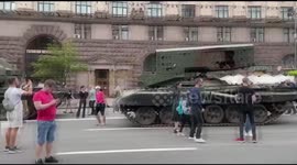 Ukraine trolls Putin with parade of destroyed Russian military equipment in Kyiv