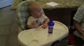 Baby Tries Raspberry