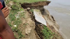 Ganges river erosion: locals watch on as their whole village is being swallowed up
